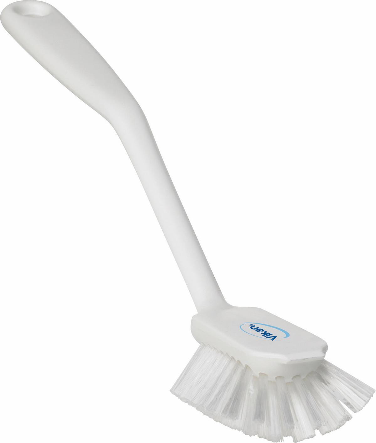 Dish Brush w/Scraping Edge, 280 mm, Medium, White