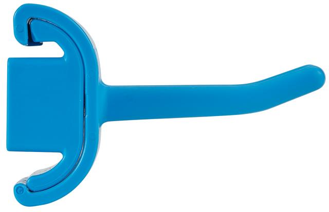 Vikan Hygienic Wall Bracket, Double Hook Module, 83 mm, Blue