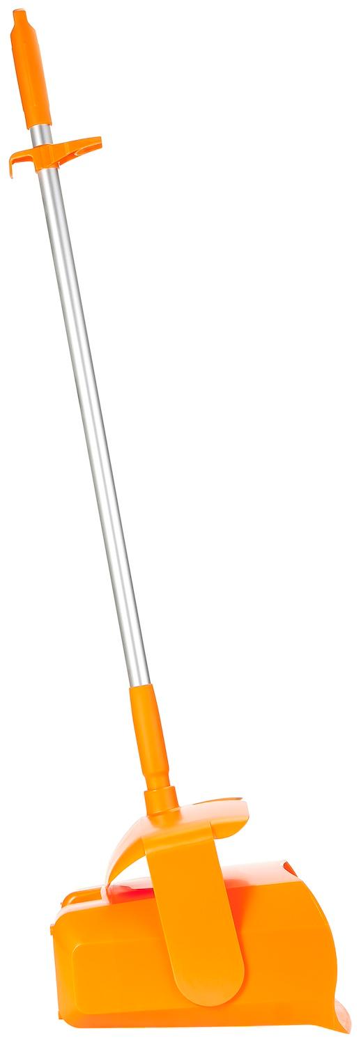 Vikan Dustpan set, closable with broom, 335 mm, Medium, Orange Vikan Dustpan set, closable with broom, 335 mm, Medium, Orange
