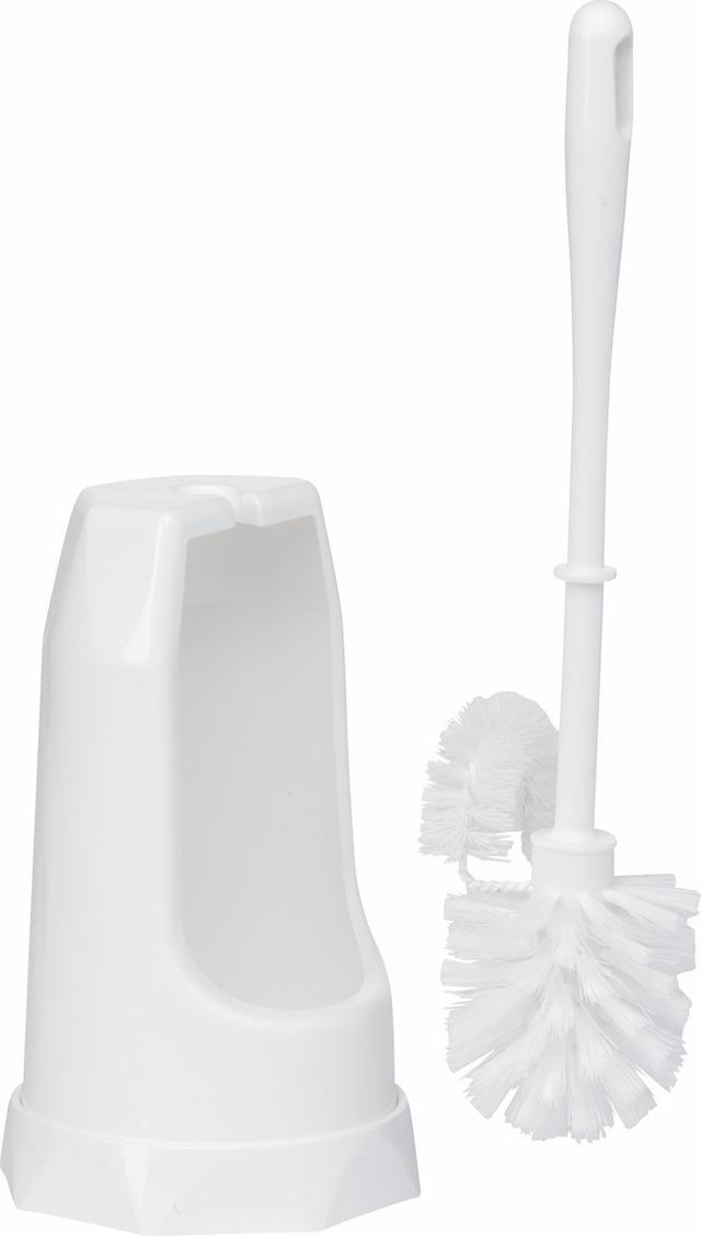 Toilet Brush w/Rim Brush, 400 mm, Medium,
White Toilet Brush w/Rim Brush, 400 mm, Medium,
White