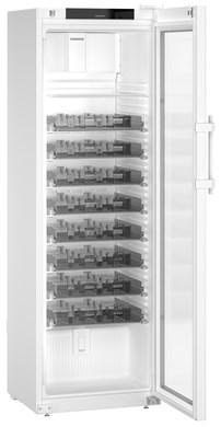 Liebherr HMFvh 4011 pharmaceutical refridgerator, +5 °C, 420 L, (mm) 597 x 654 x 1884, with medicine drawers, fan-assisted cooling, compliant with DIN 13277, glass door Liebherr HMFvh 4011 pharmaceutical refridgerator, +5 °C, 420 L, (mm) 597 x 654 x 1884, with medicine drawers, fan-assisted cooling, compliant with DIN 13277, glass door