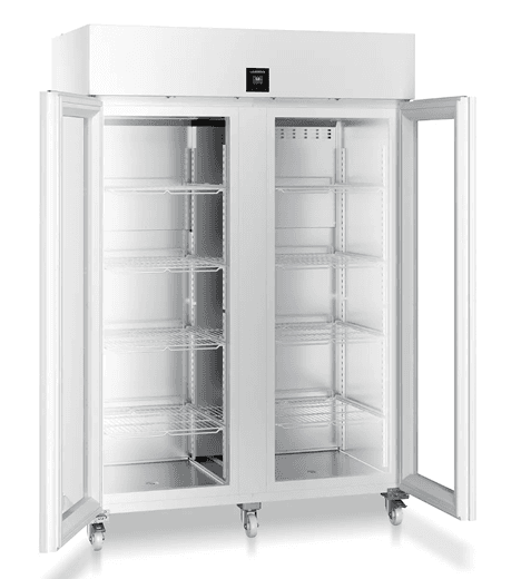 Liebherr SRPvh 1412 laboratory refrigerator, +0 °C ... +16 °C, 1091 L, DIN 13277 compliant, stainless steel inner liner, glass door Liebherr SRPvh 1412 laboratory refrigerator, +0 °C ... +16 °C, 1091 L, DIN 13277 compliant, stainless steel inner liner, glass door