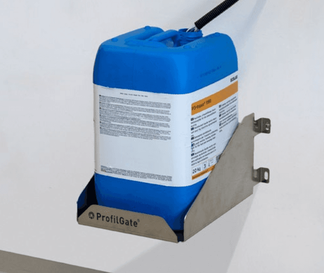 ProfilGate® aqua Dosing Station, WHD (mm) 300 x 380/450 x 200, including 25l canister holder ProfilGate® aqua Dosing Station, WHD (mm) 300 x 380/450 x 200, including 25l canister holder