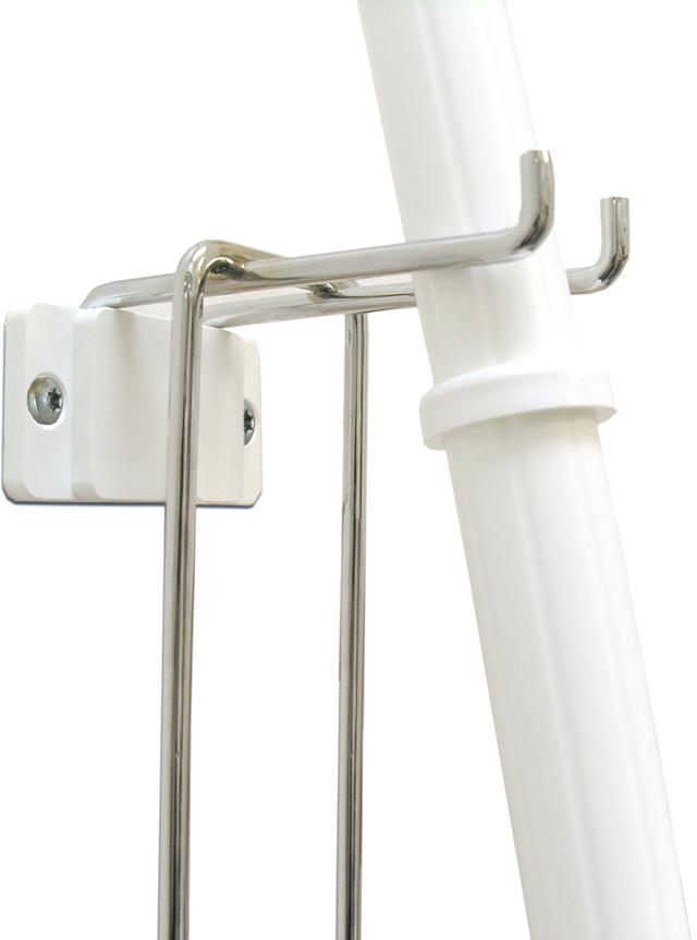 Toilet Brush w/Holder & Wall Bracket, 720 mm, Medium, White Toilet Brush w/Holder & Wall Bracket, 720 mm, Medium, White