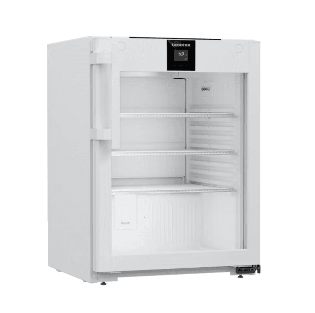 Liebherr HMTvh 1511 pharmaceutical refridgerator, +5 °C, 97 L, fan-assisted cooling, compliant with DIN 13277, glass door Liebherr HMTvh 1511 pharmaceutical refridgerator, +5 °C, 97 L, fan-assisted cooling, compliant with DIN 13277, glass door