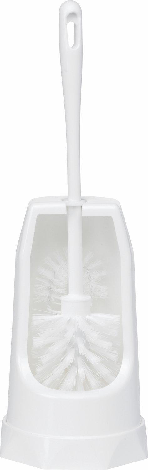 Toilet Brush w/Rim Brush, 400 mm, Medium,
White Toilet Brush w/Rim Brush, 400 mm, Medium,
White