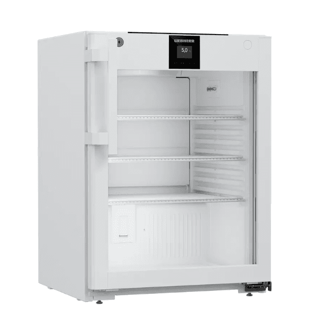 Liebherr SRTvh 1511 laboratory refridgerator, 3 °C ... +16 °C, 97 L, DIN 13277 compliant, plastic inner liner, glass door Liebherr SRTvh 1511 laboratory refridgerator, 3 °C ... +16 °C, 97 L, DIN 13277 compliant, plastic inner liner, glass door