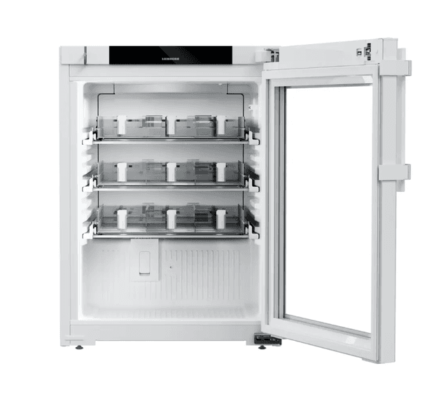 Liebherr HMTvh 1511 pharmaceutical refridgerator, +5 °C, 78 L, with medicine drawers, fan-assisted cooling, compliant with DIN 13277, glass door Liebherr HMTvh 1511 pharmaceutical refridgerator, +5 °C, 78 L, with medicine drawers, fan-assisted cooling, compliant with DIN 13277, glass door