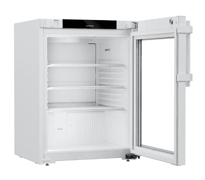 Liebherr SRTvh 1511 laboratory refridgerator, 3 °C ... +16 °C, 97 L, DIN 13277 compliant, plastic inner liner, glass door Liebherr SRTvh 1511 laboratory refridgerator, 3 °C ... +16 °C, 97 L, DIN 13277 compliant, plastic inner liner, glass door