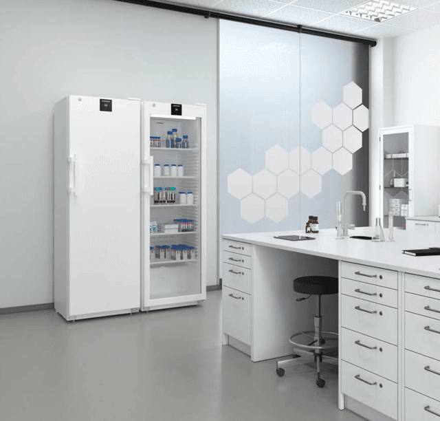 Liebherr SFFsg 4001 laboratory freezer, −9 °C to −30 °C, 316 L, (mm) 597 x 654 x 1884, plastic inner liner, steel door Liebherr SFFsg 4001 laboratory freezer, −9 °C to −30 °C, 316 L, (mm) 597 x 654 x 1884, plastic inner liner, steel door