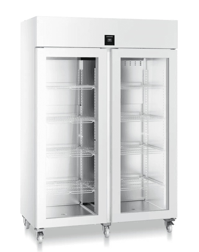Liebherr SRPvh 1412 laboratory refrigerator, +0 °C ... +16 °C, 1091 L, DIN 13277 compliant, stainless steel inner liner, glass door Liebherr SRPvh 1412 laboratory refrigerator, +0 °C ... +16 °C, 1091 L, DIN 13277 compliant, stainless steel inner liner, glass door
