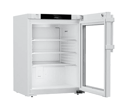 Liebherr HMTvh 1511 pharmaceutical refridgerator, +5 °C, 97 L, fan-assisted cooling, compliant with DIN 13277, glass door Liebherr HMTvh 1511 pharmaceutical refridgerator, +5 °C, 97 L, fan-assisted cooling, compliant with DIN 13277, glass door