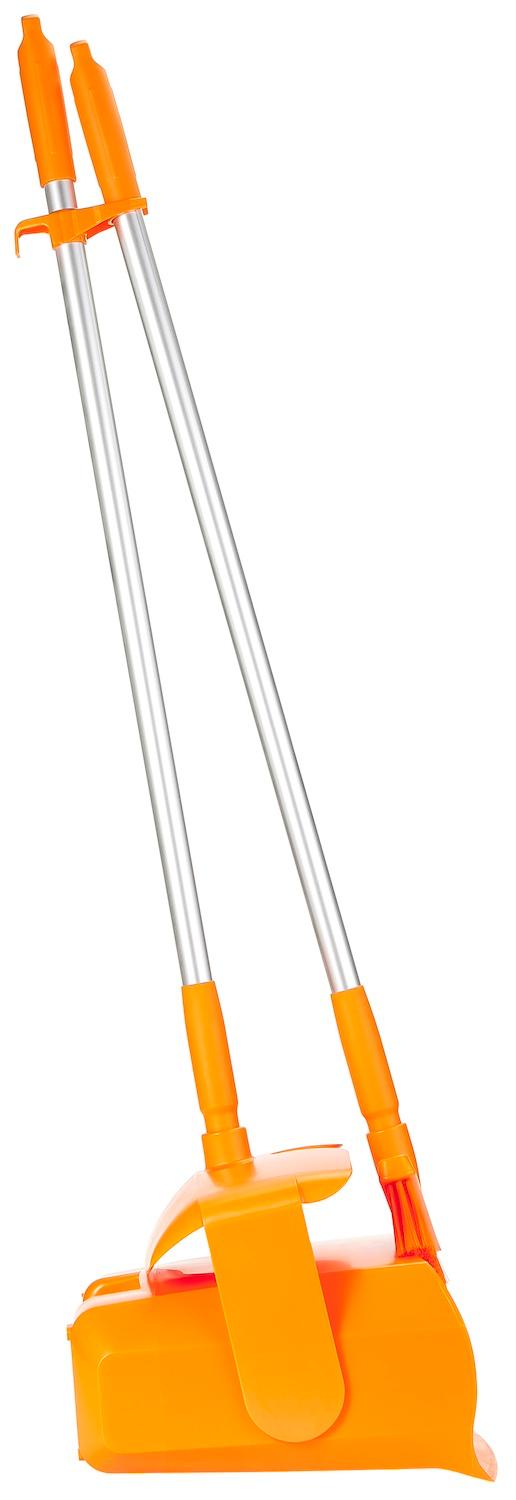 Vikan Dustpan set, closable with broom, 335 mm, Medium, Orange Vikan Dustpan set, closable with broom, 335 mm, Medium, Orange